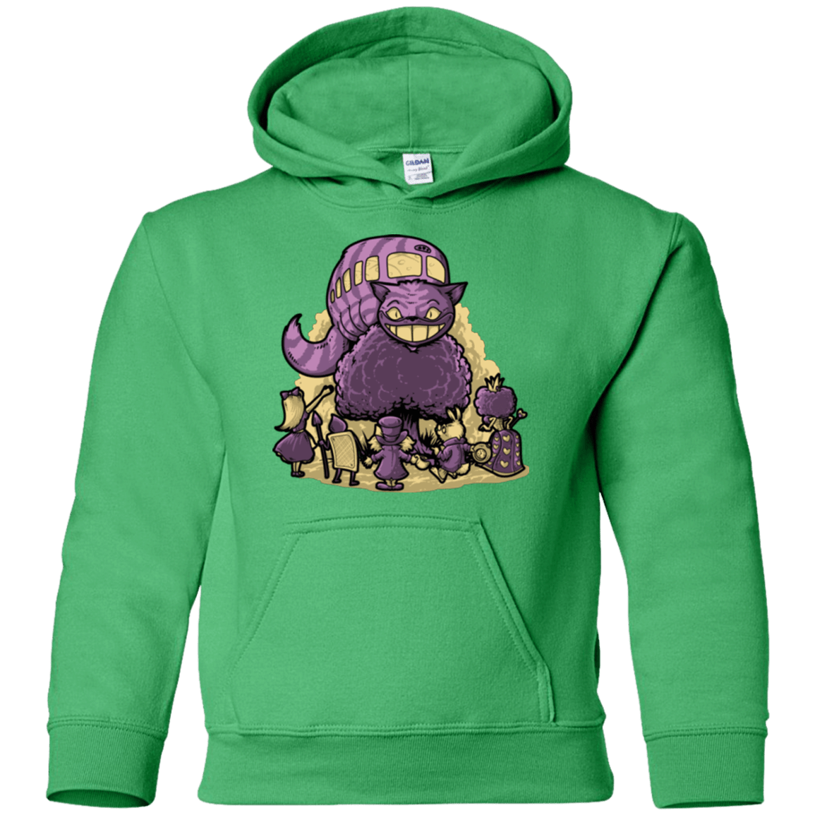 Sweatshirts Irish Green / YS TRAVELING WONDERLAND Youth Hoodie
