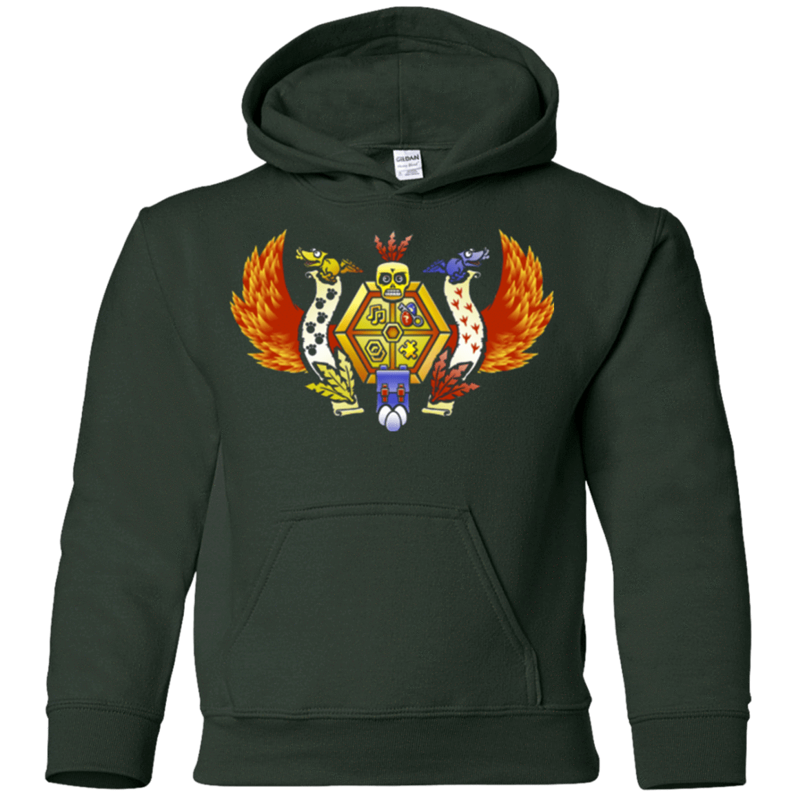 Sweatshirts Forest Green / YS Treasure Hunters Crest Youth Hoodie
