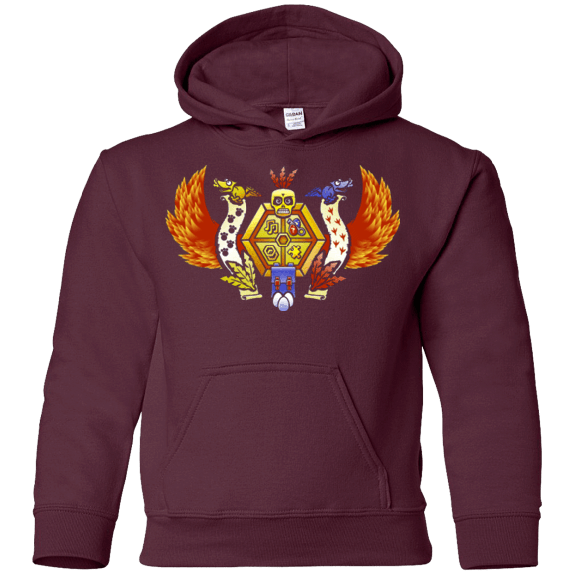 Sweatshirts Maroon / YS Treasure Hunters Crest Youth Hoodie