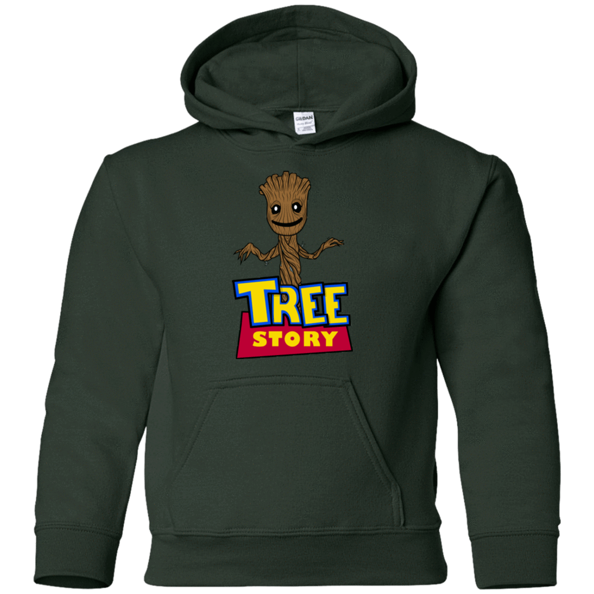 Sweatshirts Forest Green / YS TREE STORY Youth Hoodie