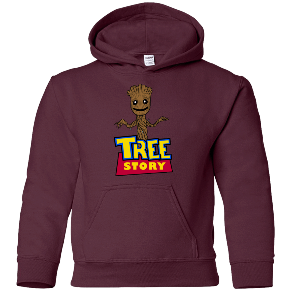 Sweatshirts Maroon / YS TREE STORY Youth Hoodie