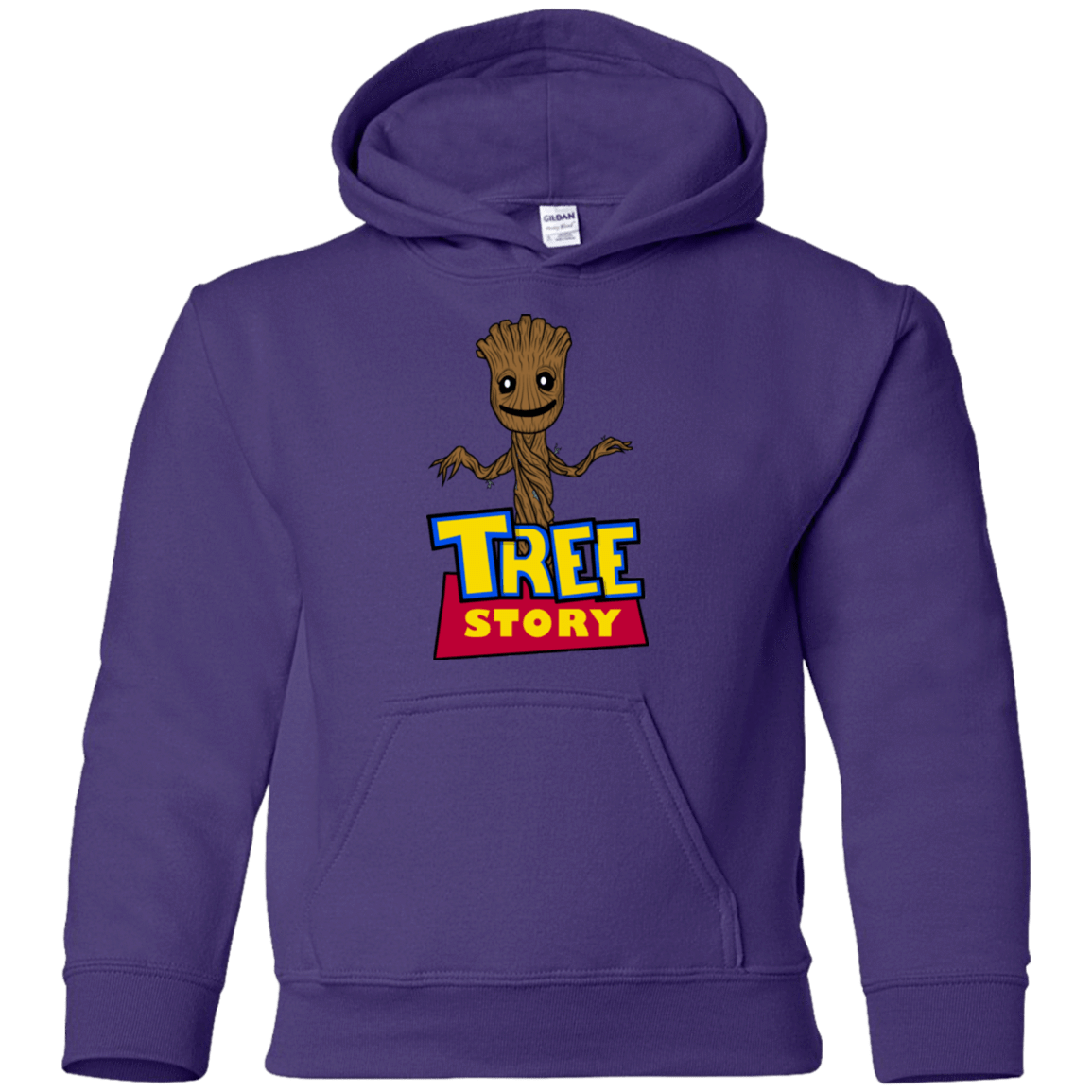 Sweatshirts Purple / YS TREE STORY Youth Hoodie