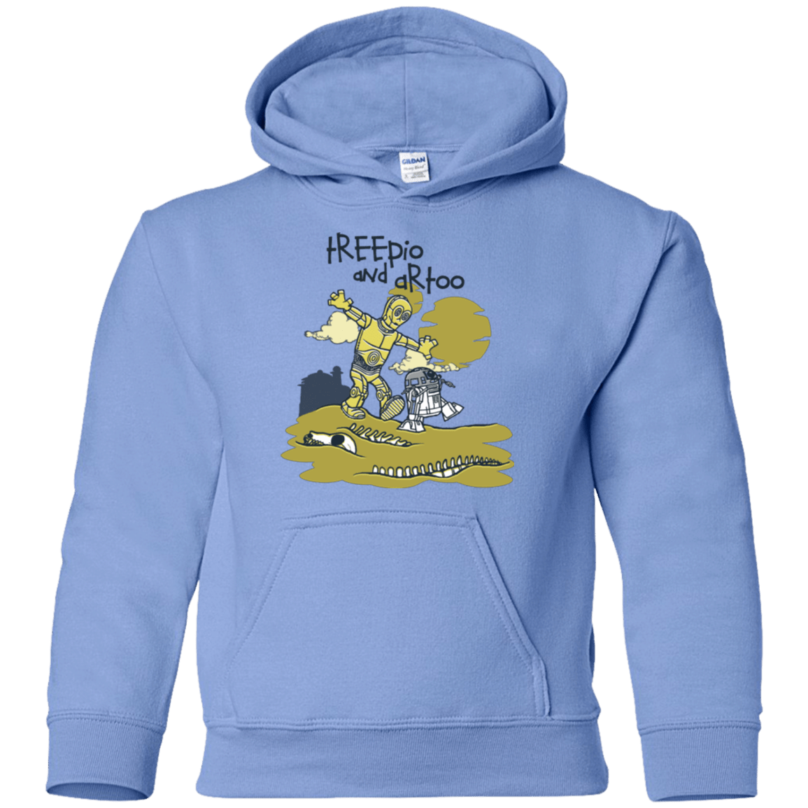 Sweatshirts Carolina Blue / YS Treepio and Artoo Youth Hoodie