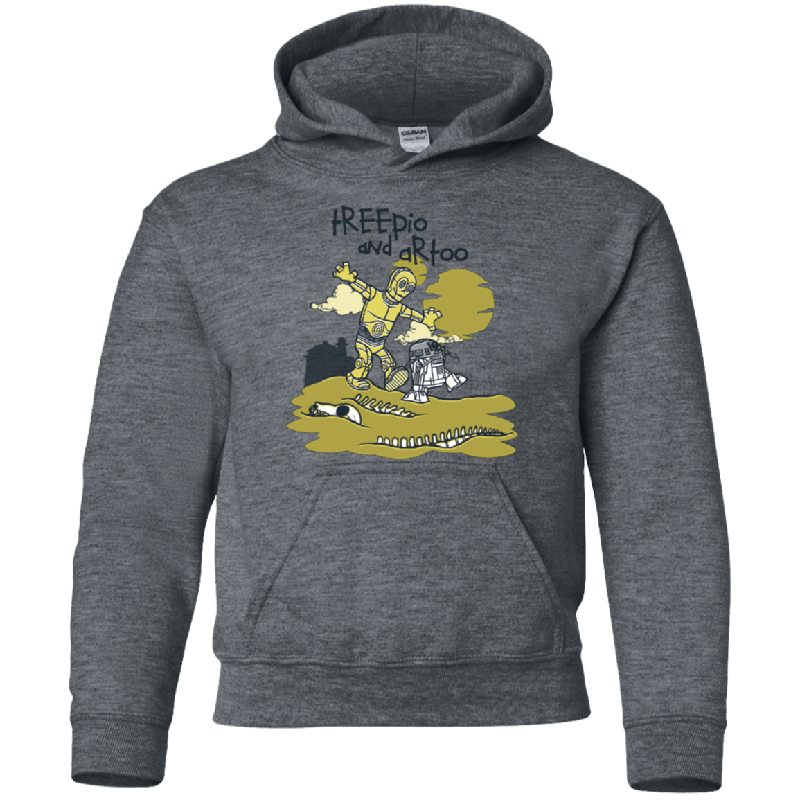 Sweatshirts Dark Heather / YS Treepio and Artoo Youth Hoodie