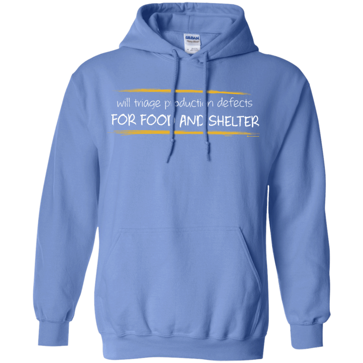 Sweatshirts Carolina Blue / Small Triaging Defects For Food And Shelter Pullover Hoodie