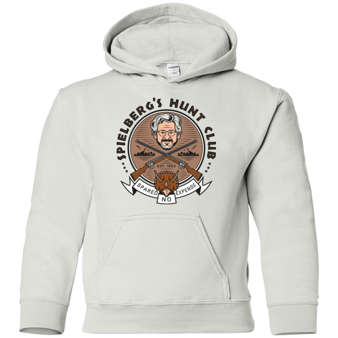 Sweatshirts White / YS Triceratops Hunt Club Youth Hoodie