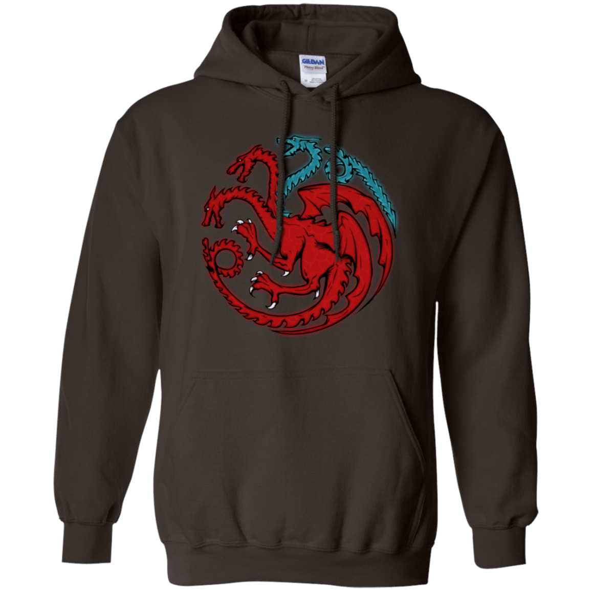 Sweatshirts Dark Chocolate / Small Trinity of fire and ice V2 Pullover Hoodie
