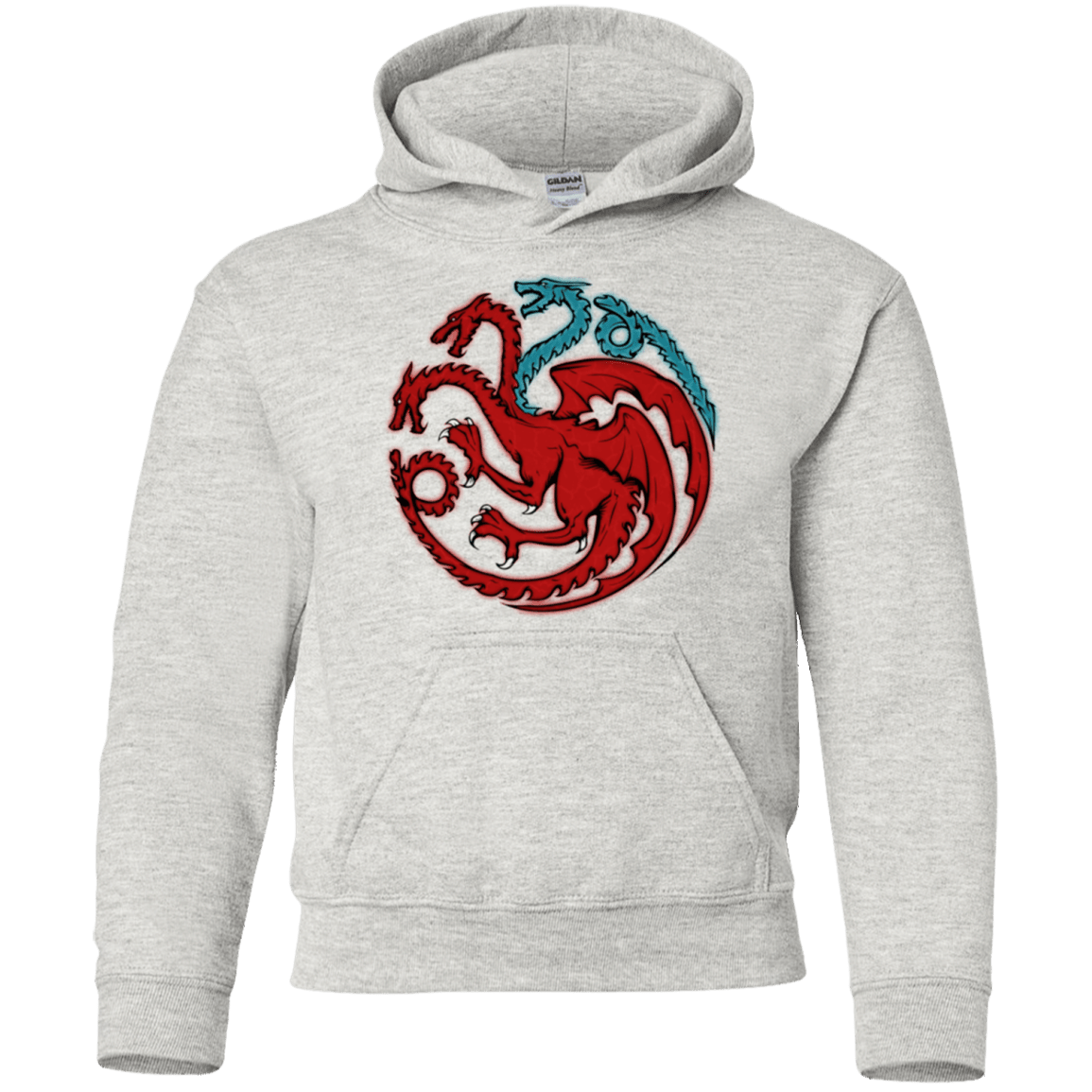 Sweatshirts Ash / YS Trinity of fire and ice V2 Youth Hoodie