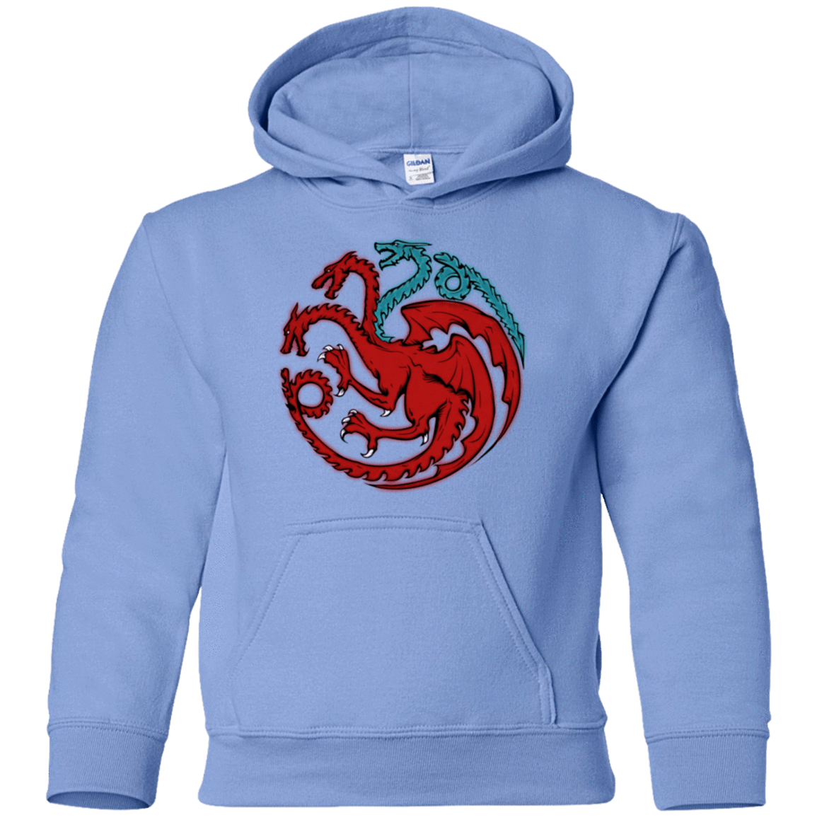 Sweatshirts Carolina Blue / YS Trinity of fire and ice V2 Youth Hoodie
