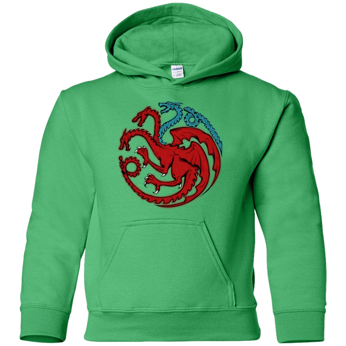 Sweatshirts Irish Green / YS Trinity of fire and ice V2 Youth Hoodie