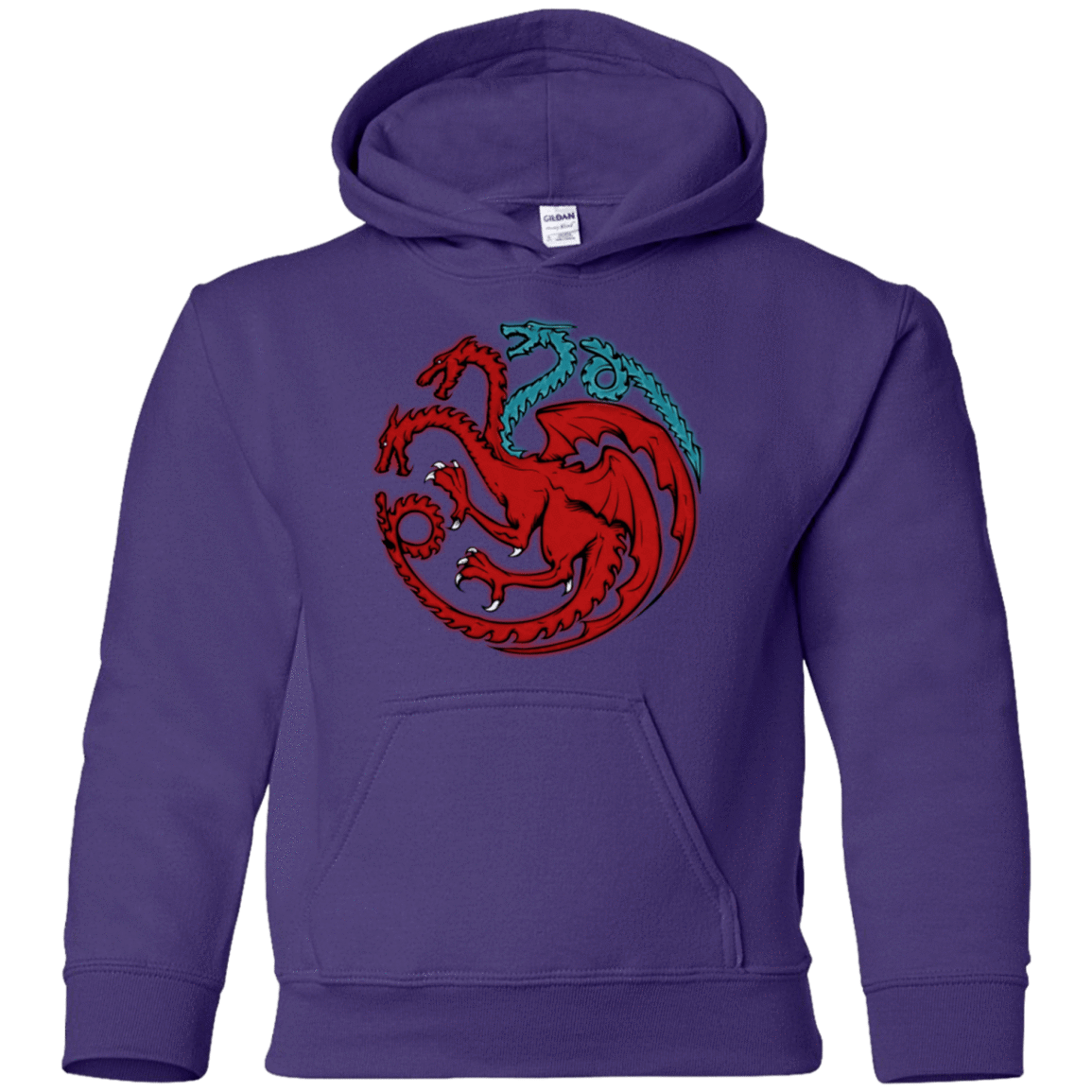 Sweatshirts Purple / YS Trinity of fire and ice V2 Youth Hoodie