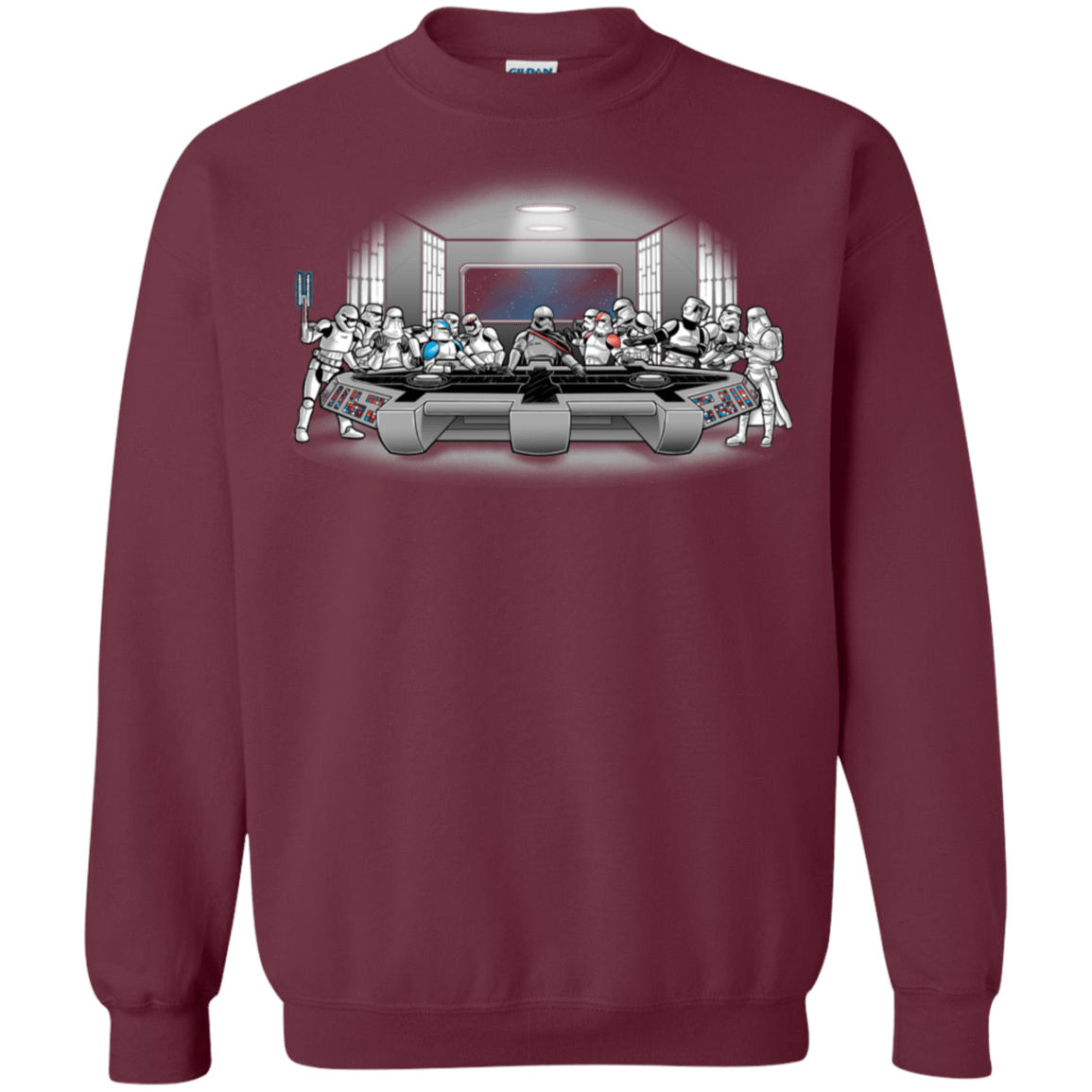 Sweatshirts Maroon / S Troopers Dinner Crewneck Sweatshirt