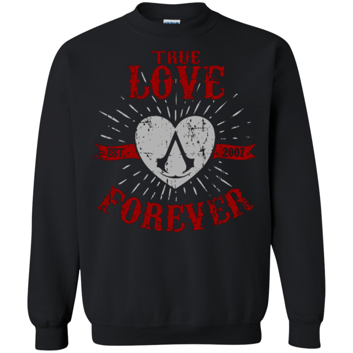 Sweatshirts Black / Small True Love Forever Assasin Crewneck Sweatshirt