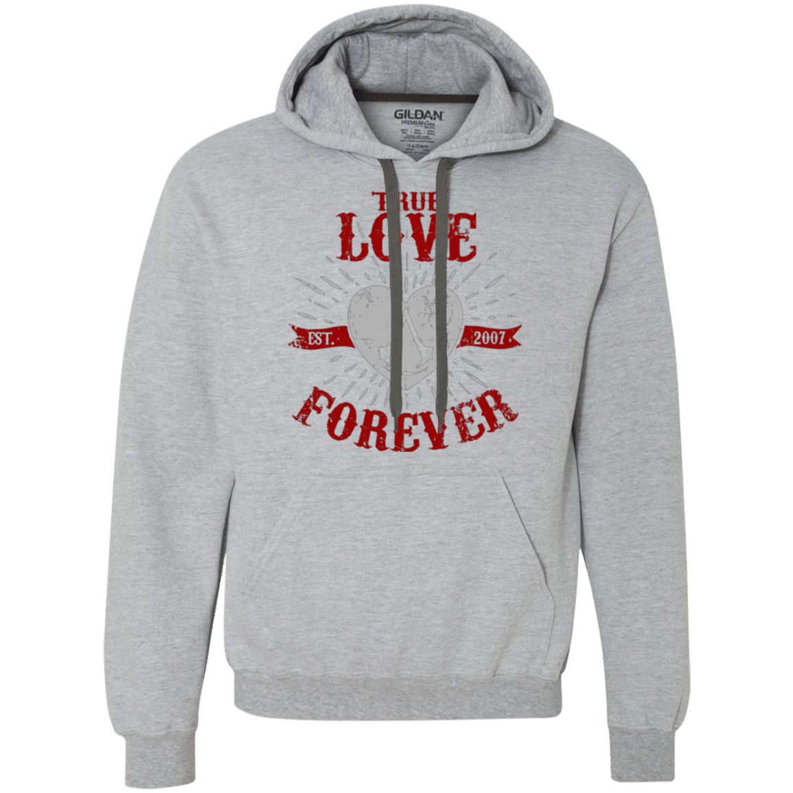 Sweatshirts Sport Grey / Small True Love Forever Assasin Premium Fleece Hoodie