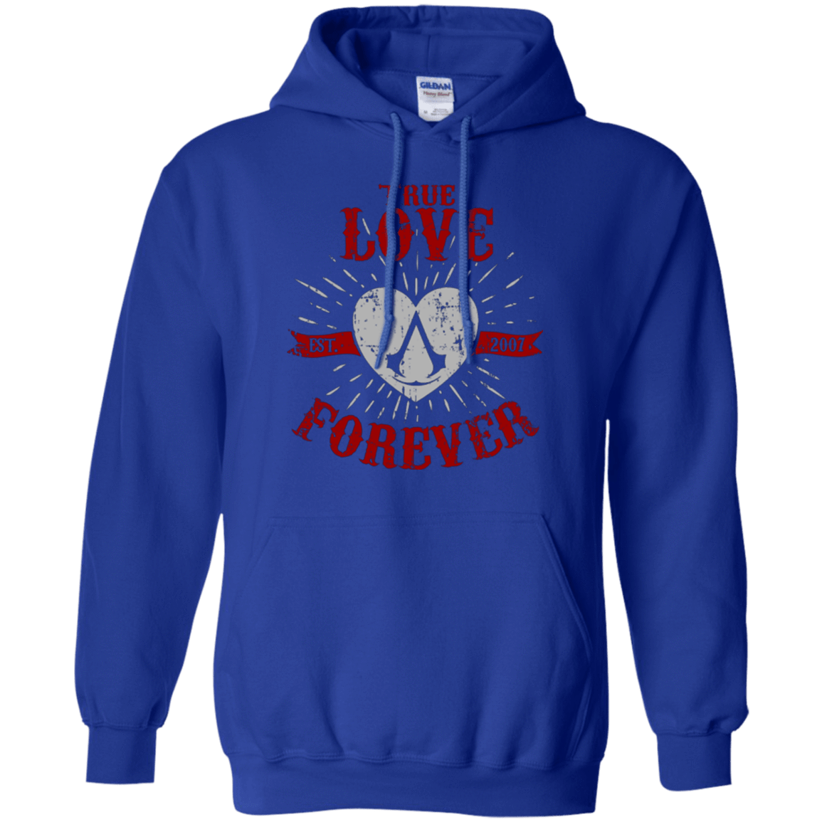Sweatshirts Royal / Small True Love Forever Assasin Pullover Hoodie