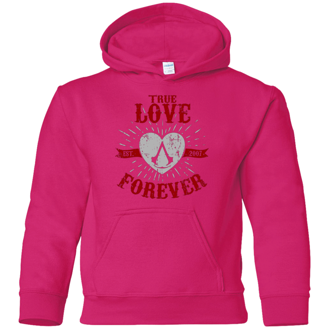 Sweatshirts Heliconia / YS True Love Forever Assasin Youth Hoodie