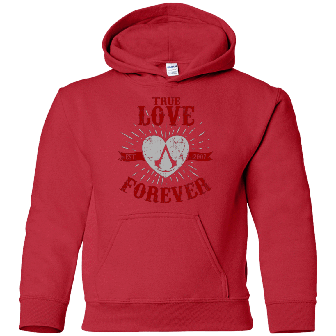 Sweatshirts Red / YS True Love Forever Assasin Youth Hoodie