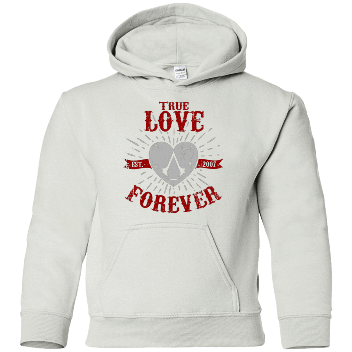 Sweatshirts White / YS True Love Forever Assasin Youth Hoodie