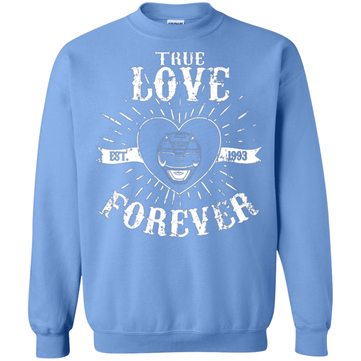 Sweatshirts Carolina Blue / Small True Love Forever Black Crewneck Sweatshirt