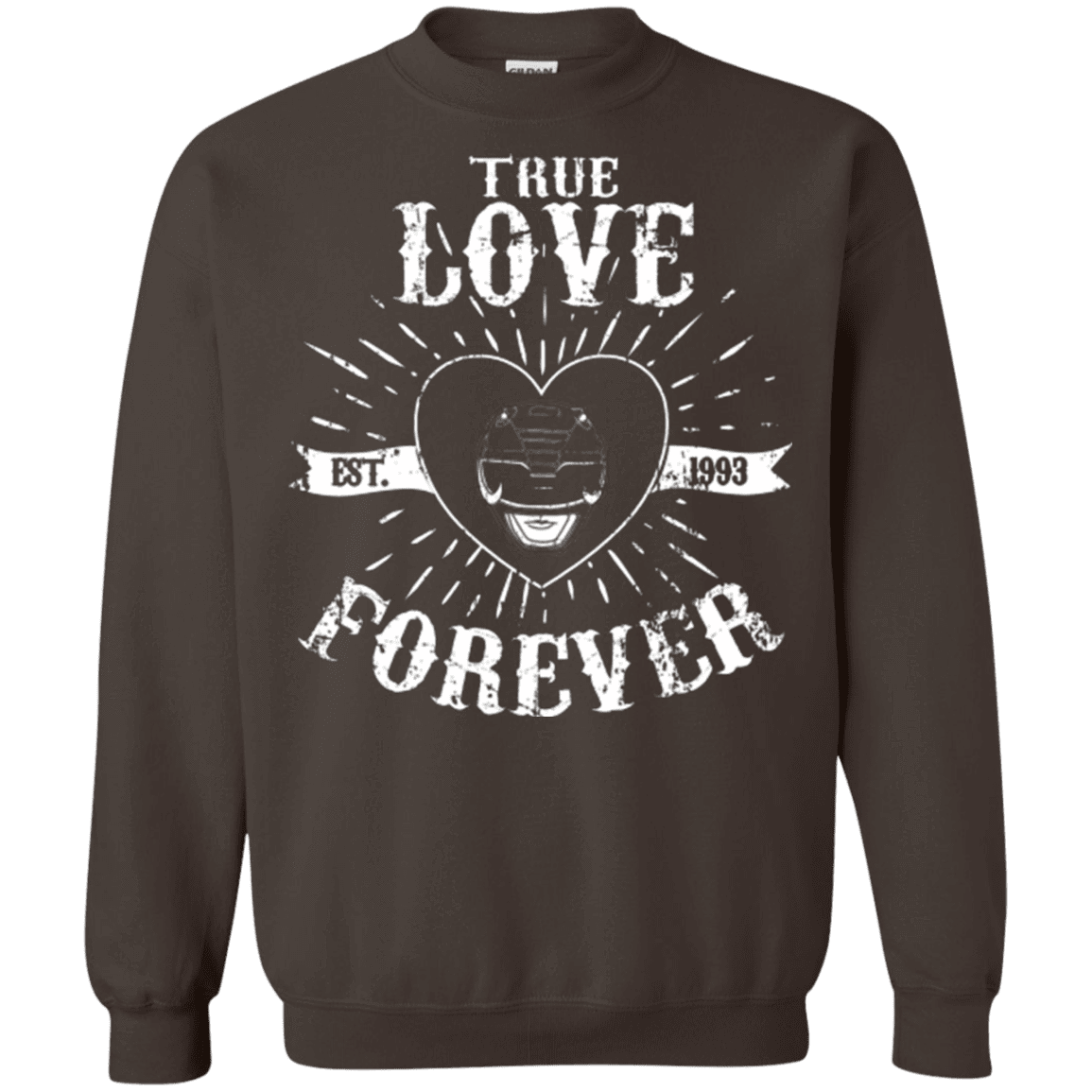 Sweatshirts Dark Chocolate / Small True Love Forever Black Crewneck Sweatshirt
