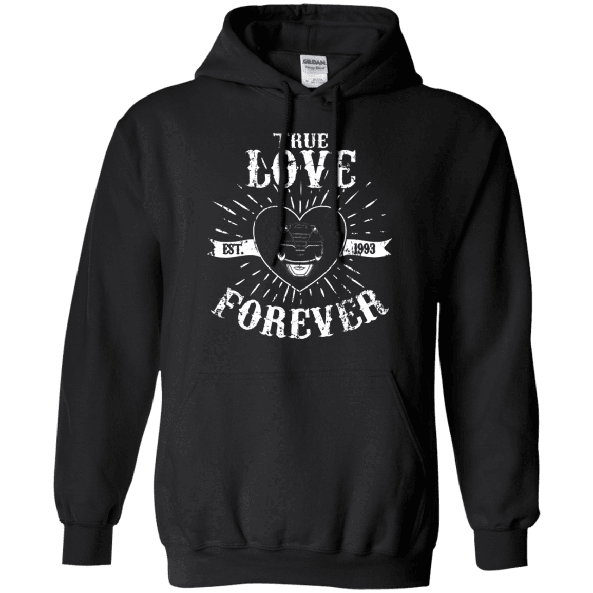 Sweatshirts Black / Small True Love Forever Black Pullover Hoodie