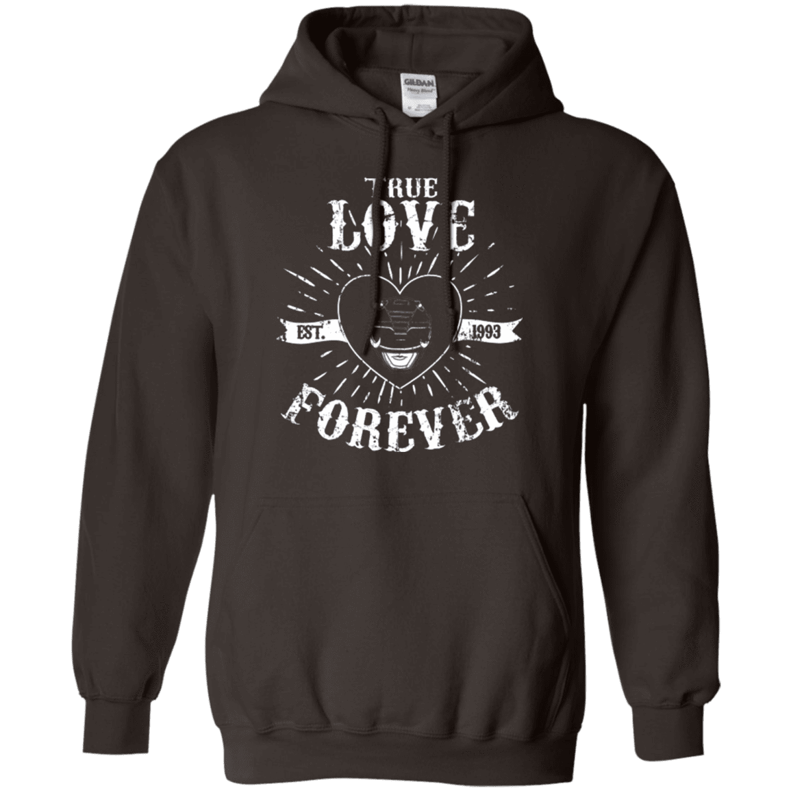 Sweatshirts Dark Chocolate / Small True Love Forever Black Pullover Hoodie