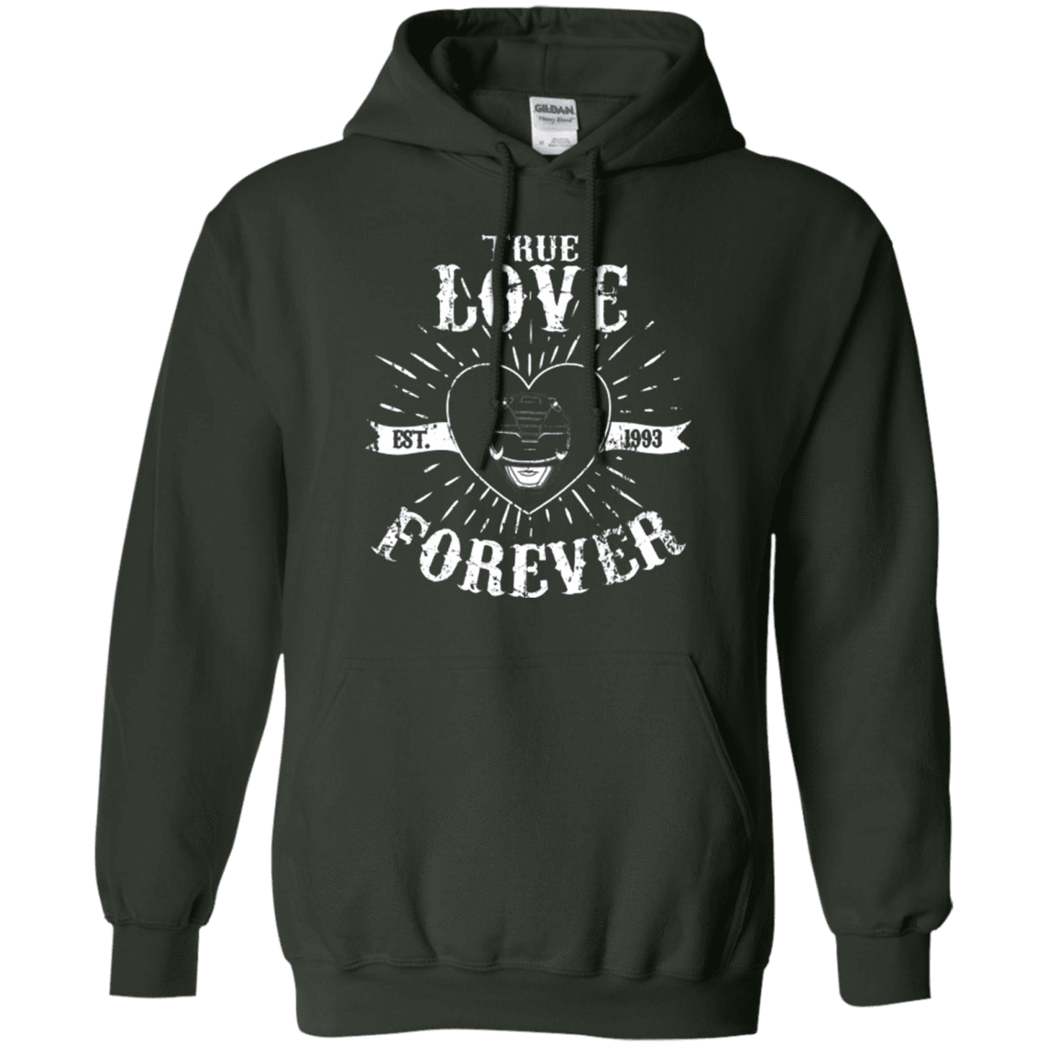 Sweatshirts Forest Green / Small True Love Forever Black Pullover Hoodie