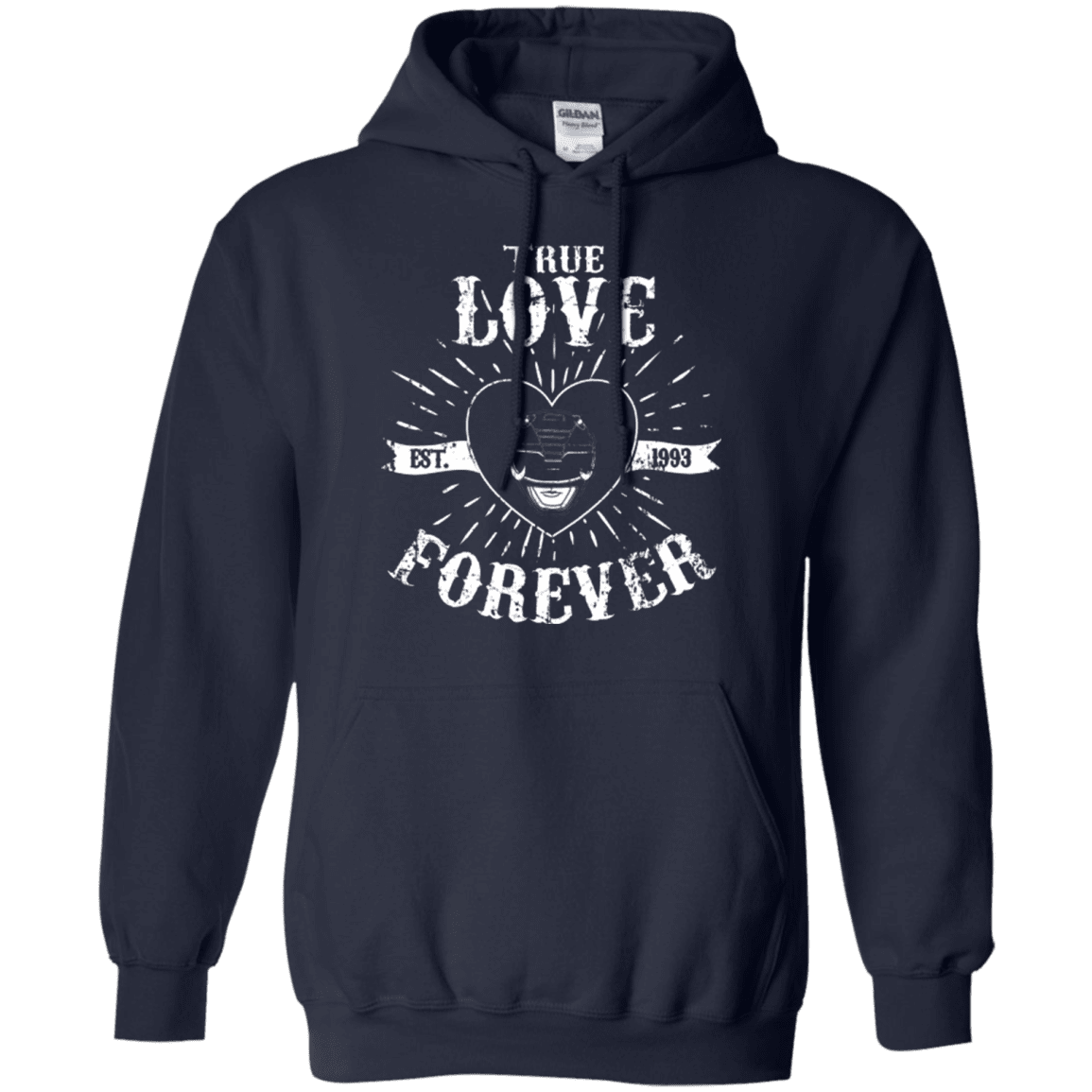 Sweatshirts Navy / Small True Love Forever Black Pullover Hoodie