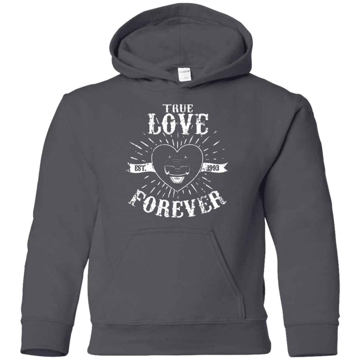 Sweatshirts Charcoal / YS True Love Forever Black Youth Hoodie