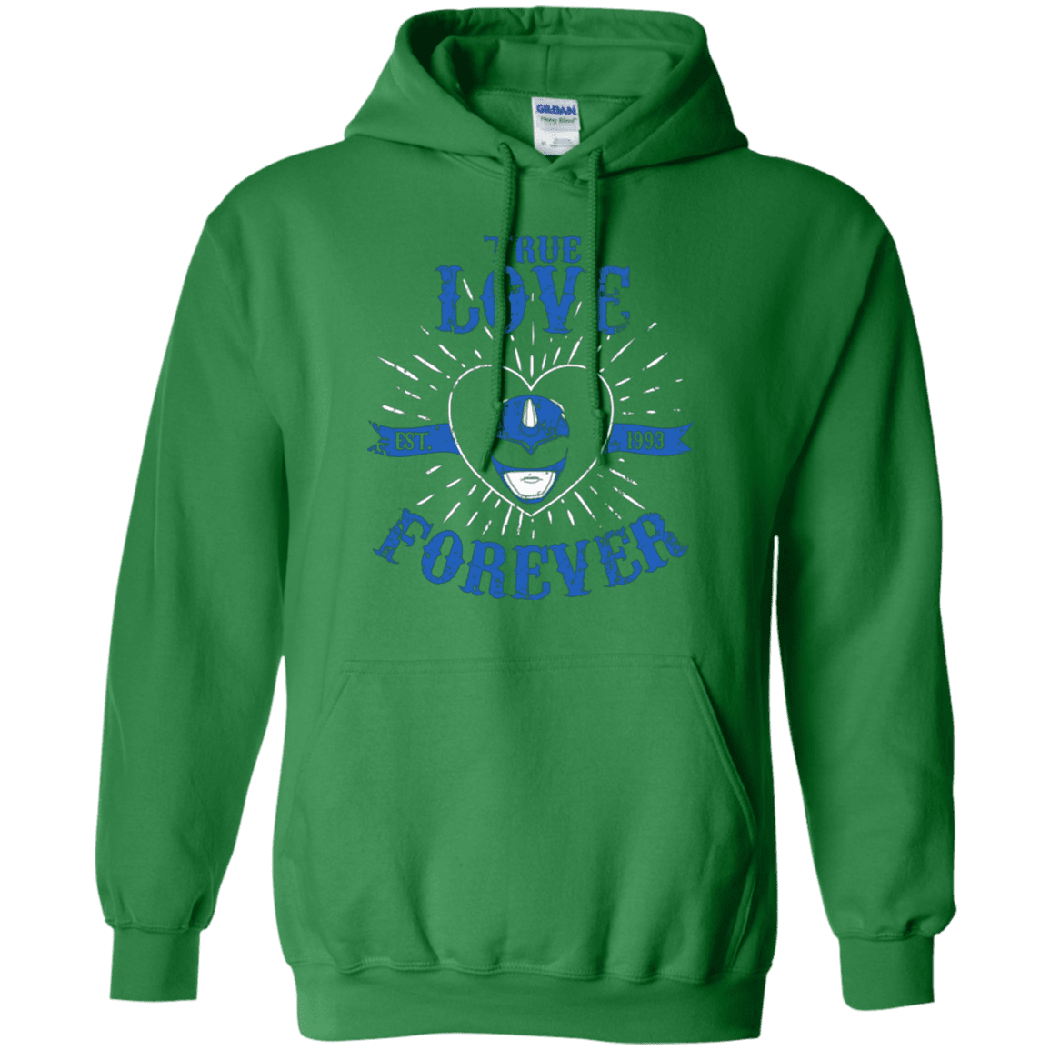 Sweatshirts Irish Green / Small True Love Forever Blue Pullover Hoodie