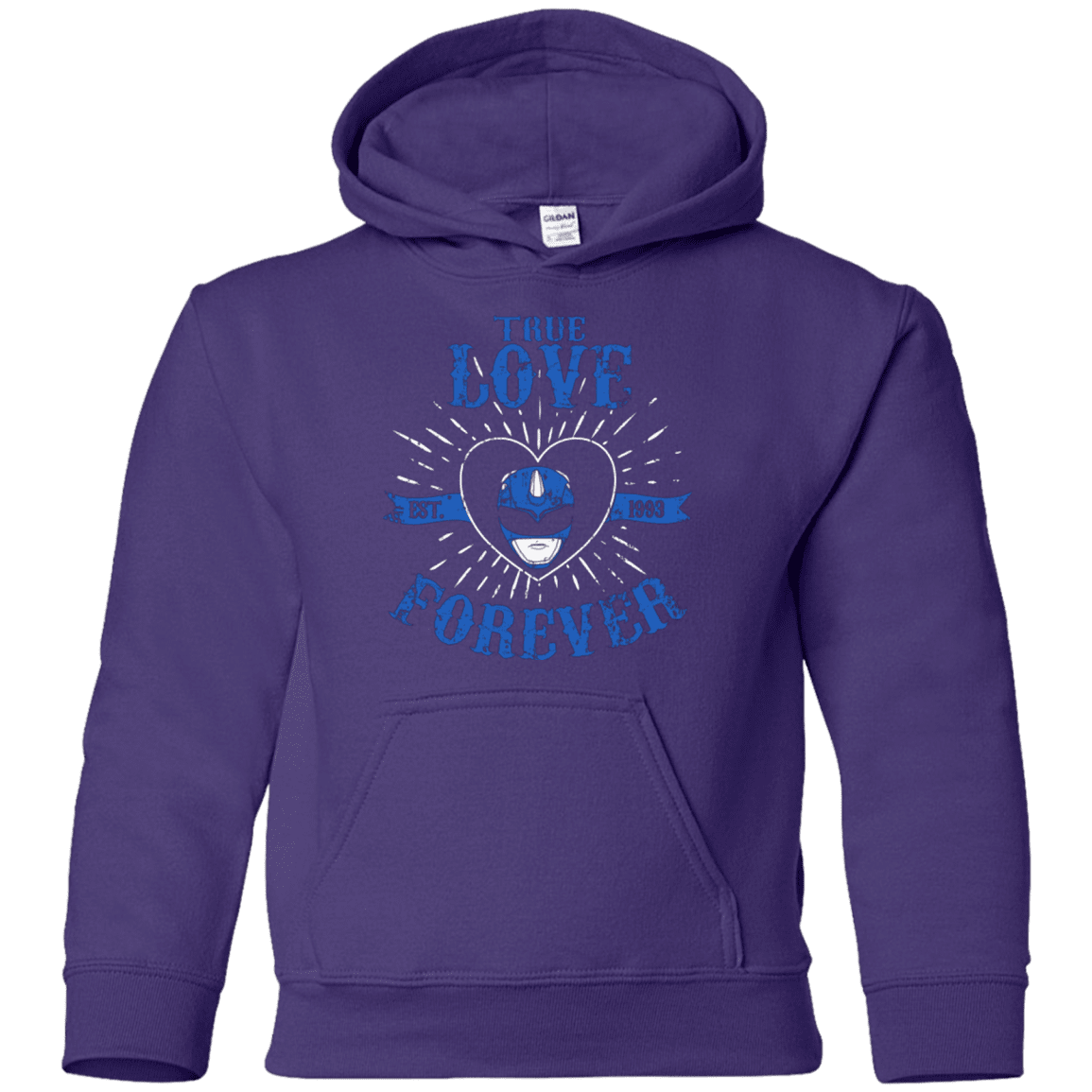 Sweatshirts Purple / YS True Love Forever Blue Youth Hoodie