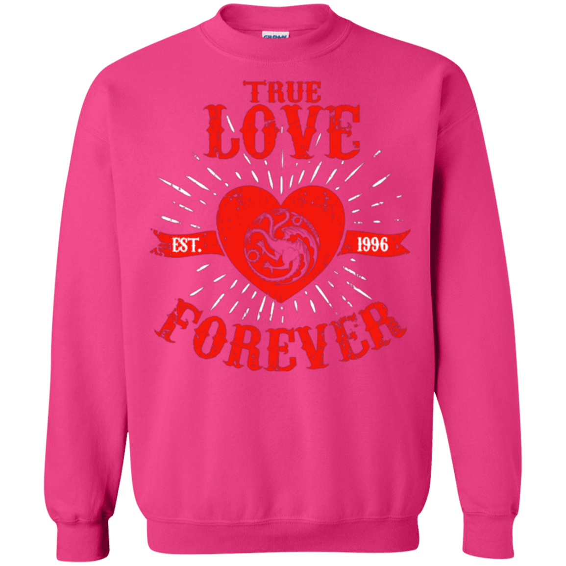 Sweatshirts Heliconia / Small True Love Forever Dragon Crewneck Sweatshirt