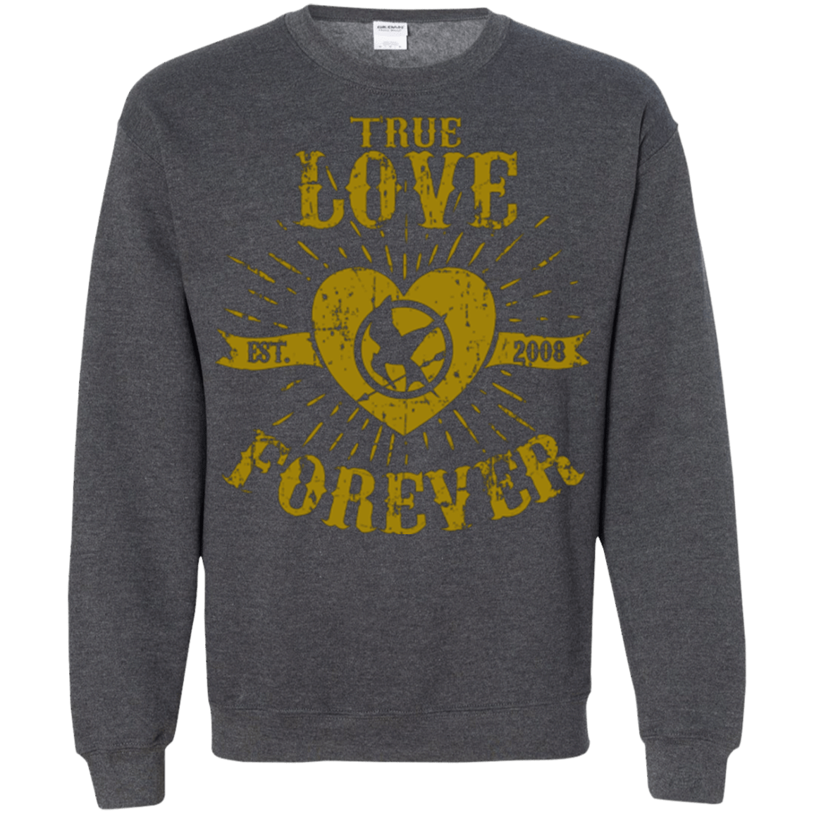 Sweatshirts Dark Heather / Small True Love Forever Games Crewneck Sweatshirt