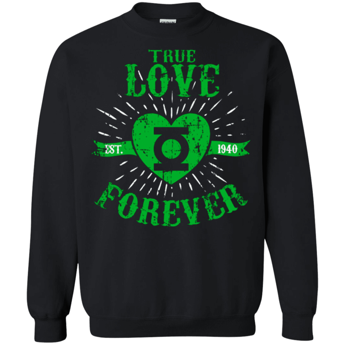 Sweatshirts Black / Small True Love Forever Lantern Crewneck Sweatshirt