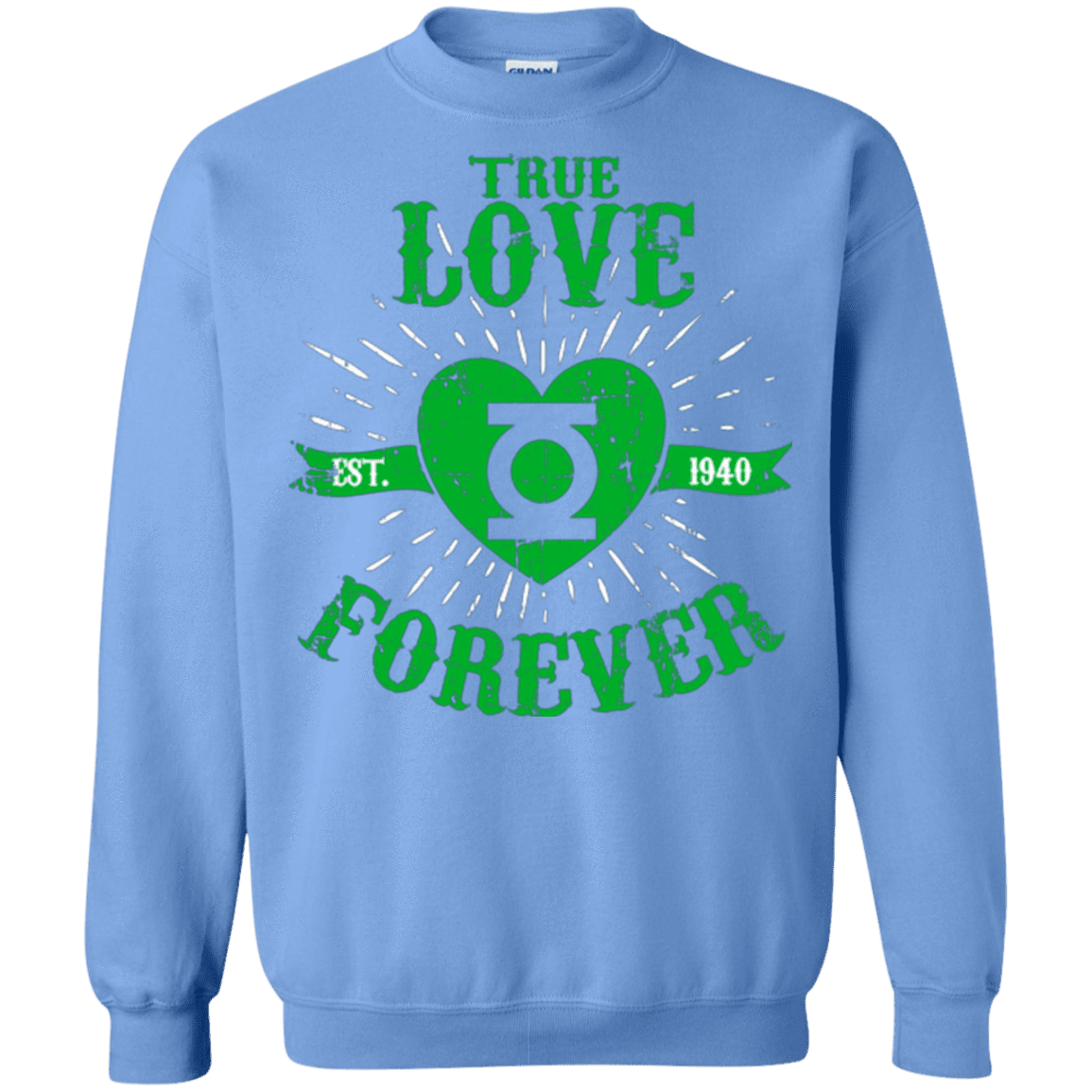 Sweatshirts Carolina Blue / Small True Love Forever Lantern Crewneck Sweatshirt