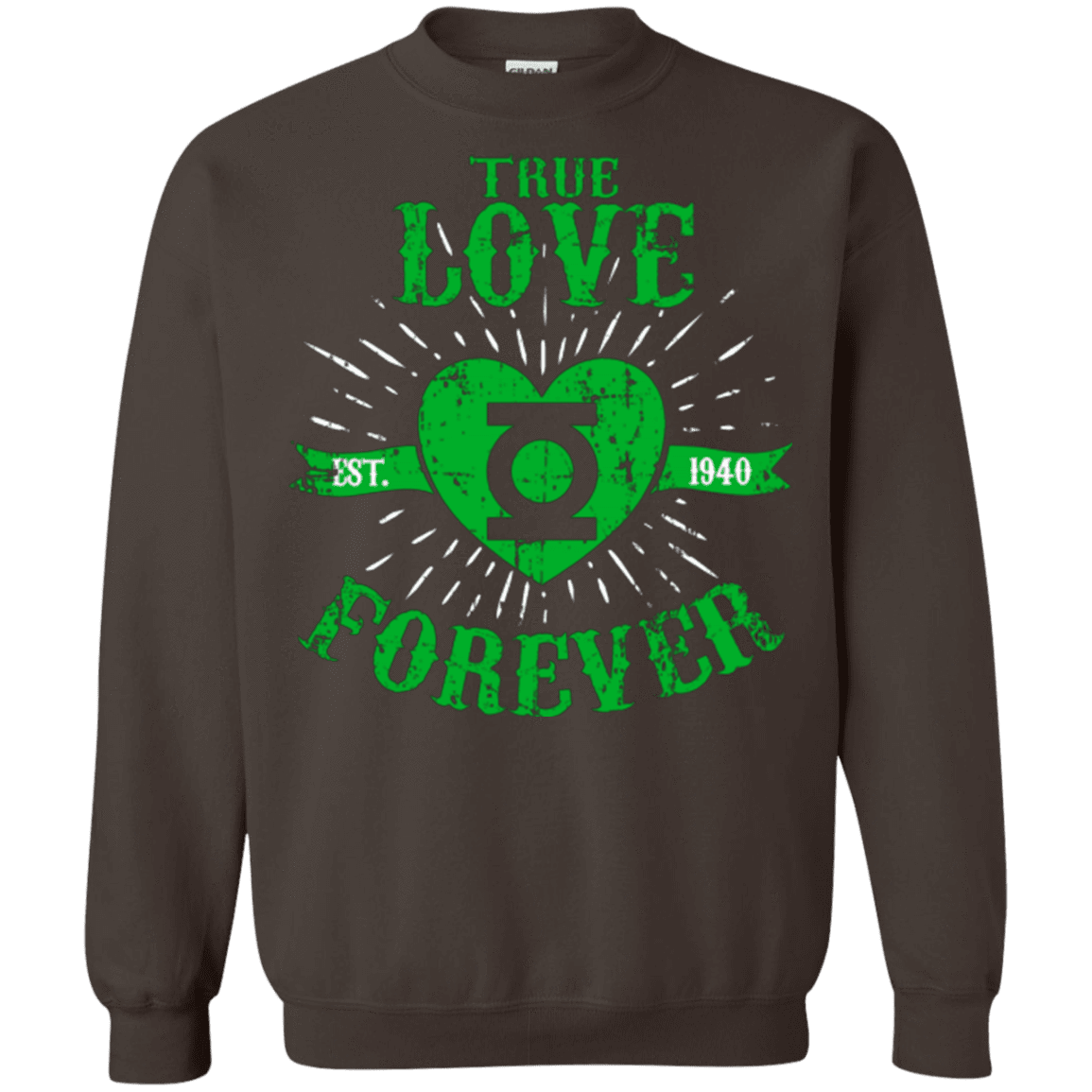 Sweatshirts Dark Chocolate / Small True Love Forever Lantern Crewneck Sweatshirt