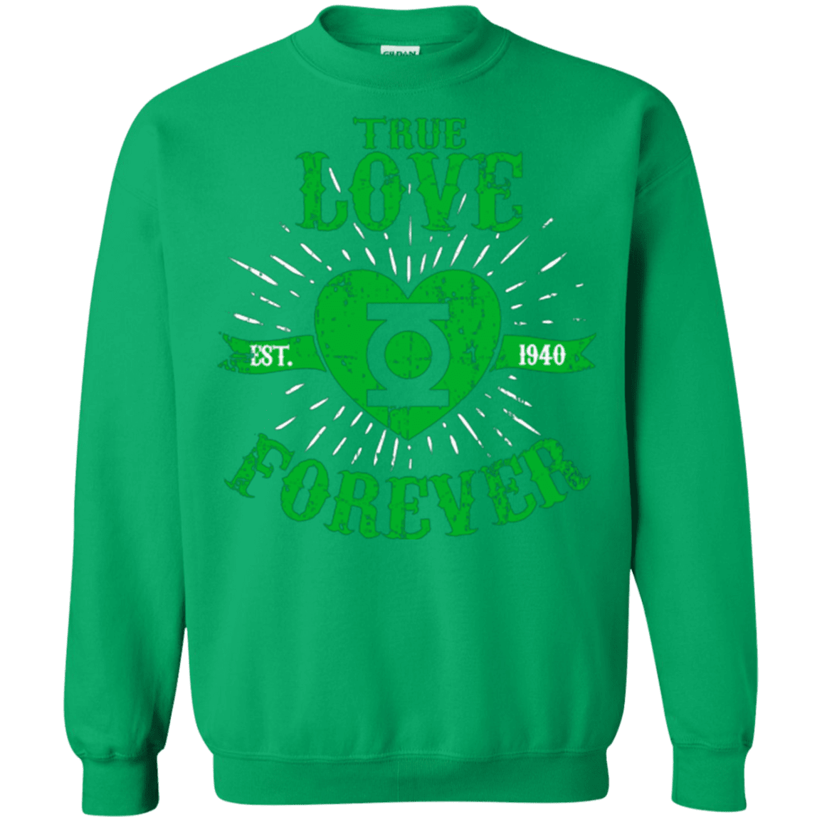 Sweatshirts Irish Green / Small True Love Forever Lantern Crewneck Sweatshirt