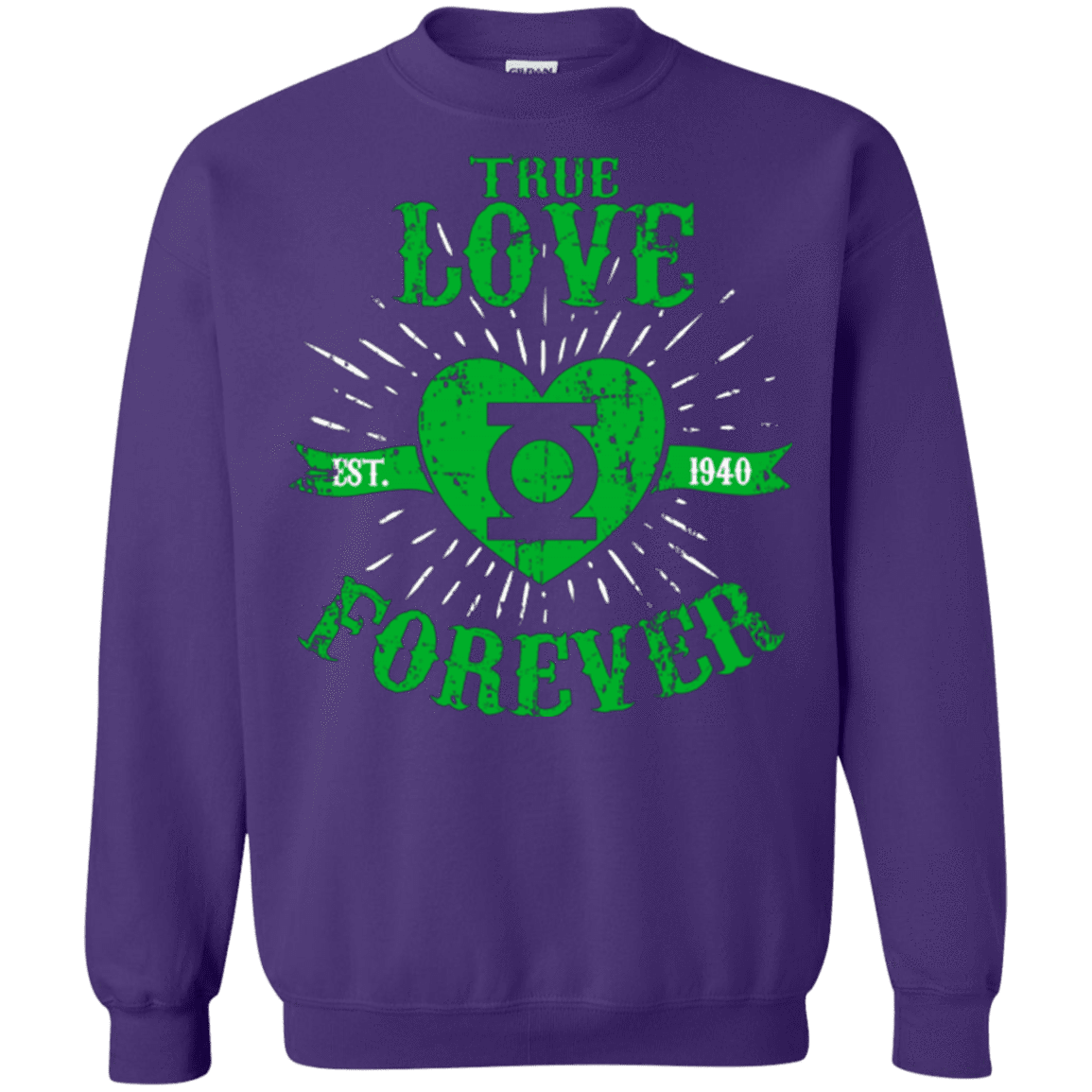 Sweatshirts Purple / Small True Love Forever Lantern Crewneck Sweatshirt