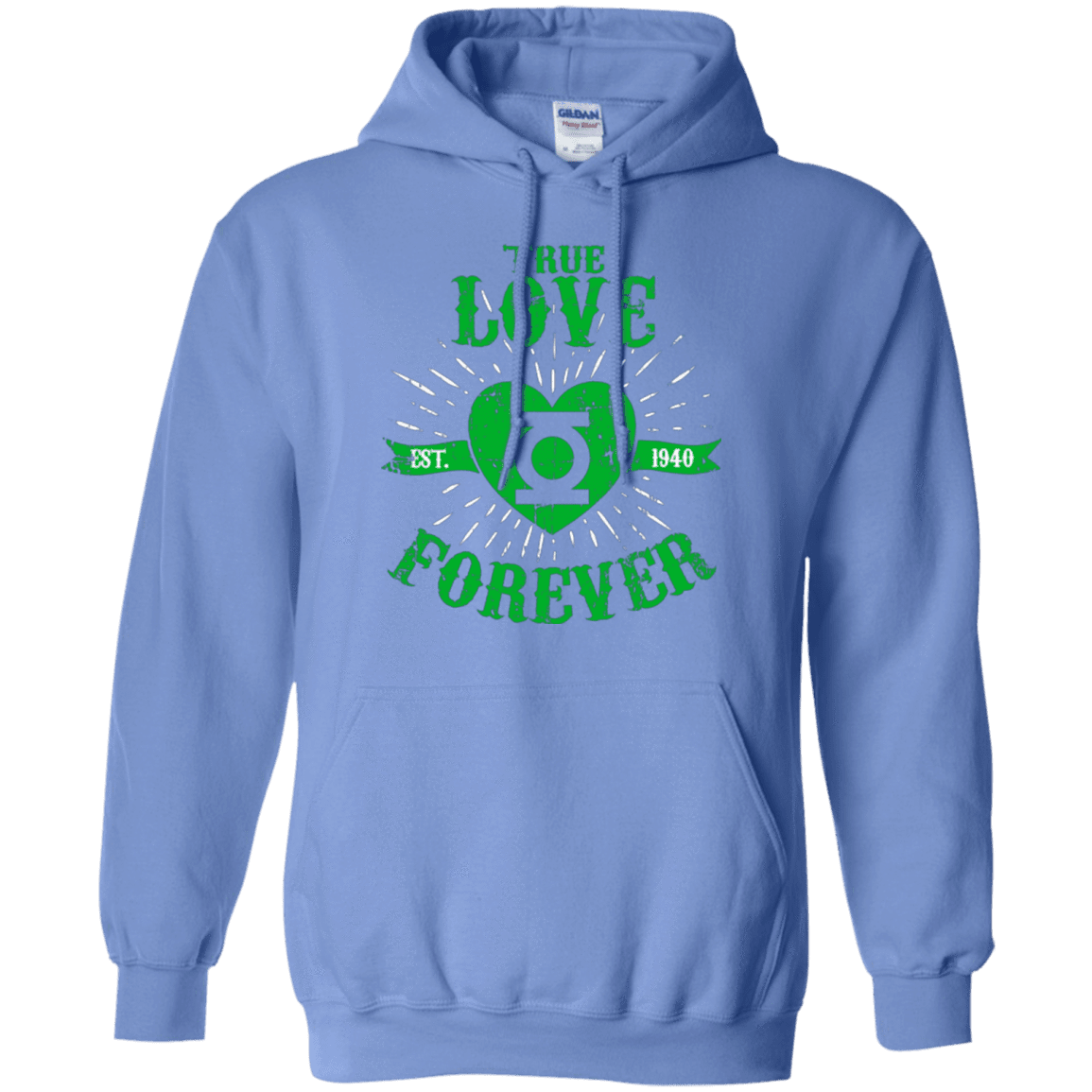 Sweatshirts Carolina Blue / Small True Love Forever Lantern Pullover Hoodie