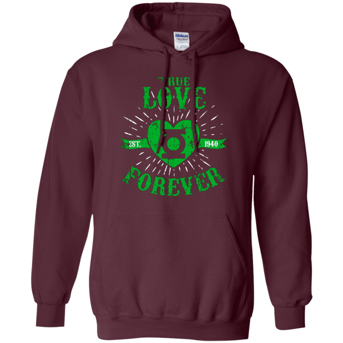 Sweatshirts Maroon / Small True Love Forever Lantern Pullover Hoodie