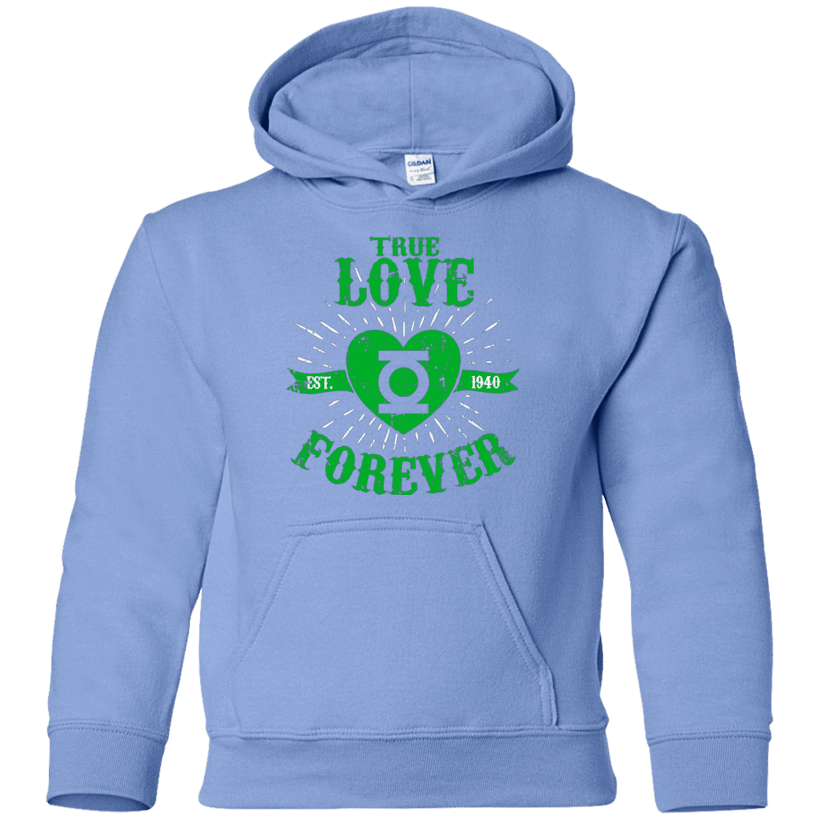 Sweatshirts Carolina Blue / YS True Love Forever Lantern Youth Hoodie