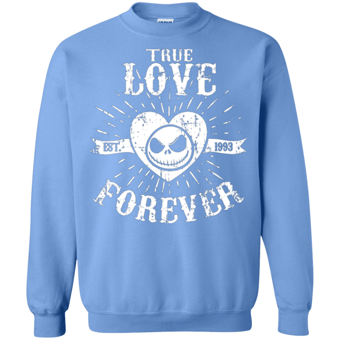 Sweatshirts Carolina Blue / Small True Love Forever Nightmare Crewneck Sweatshirt