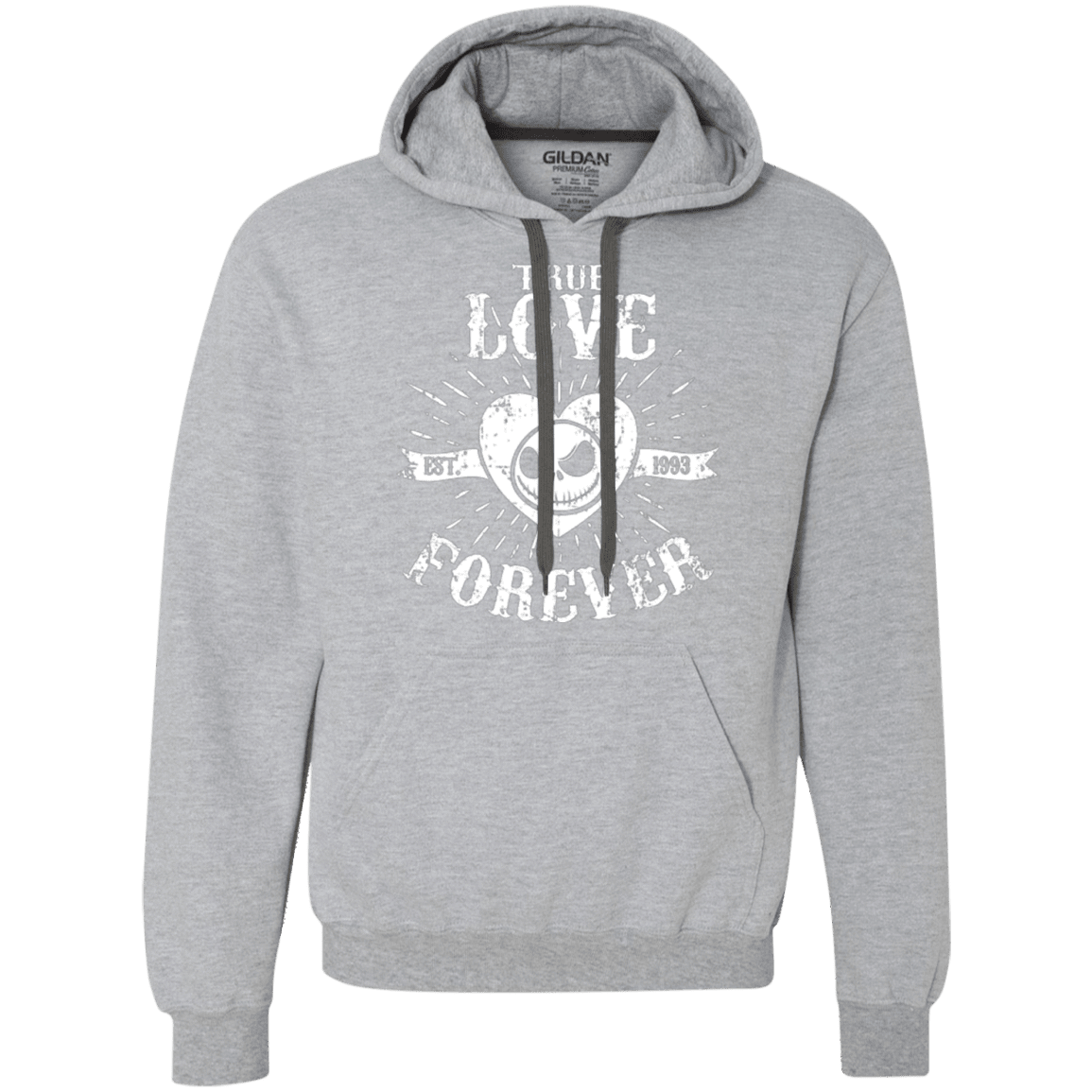 Sweatshirts Sport Grey / Small True Love Forever Nightmare Premium Fleece Hoodie