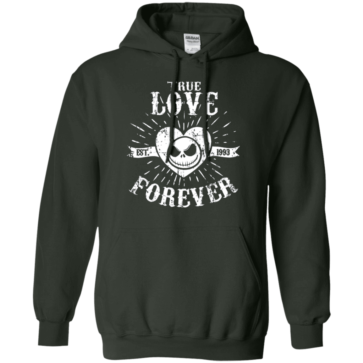 Sweatshirts Forest Green / Small True Love Forever Nightmare Pullover Hoodie