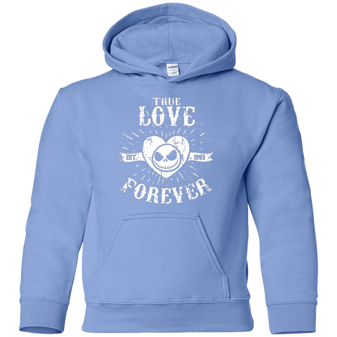 Sweatshirts Carolina Blue / YS True Love Forever Nightmare Youth Hoodie
