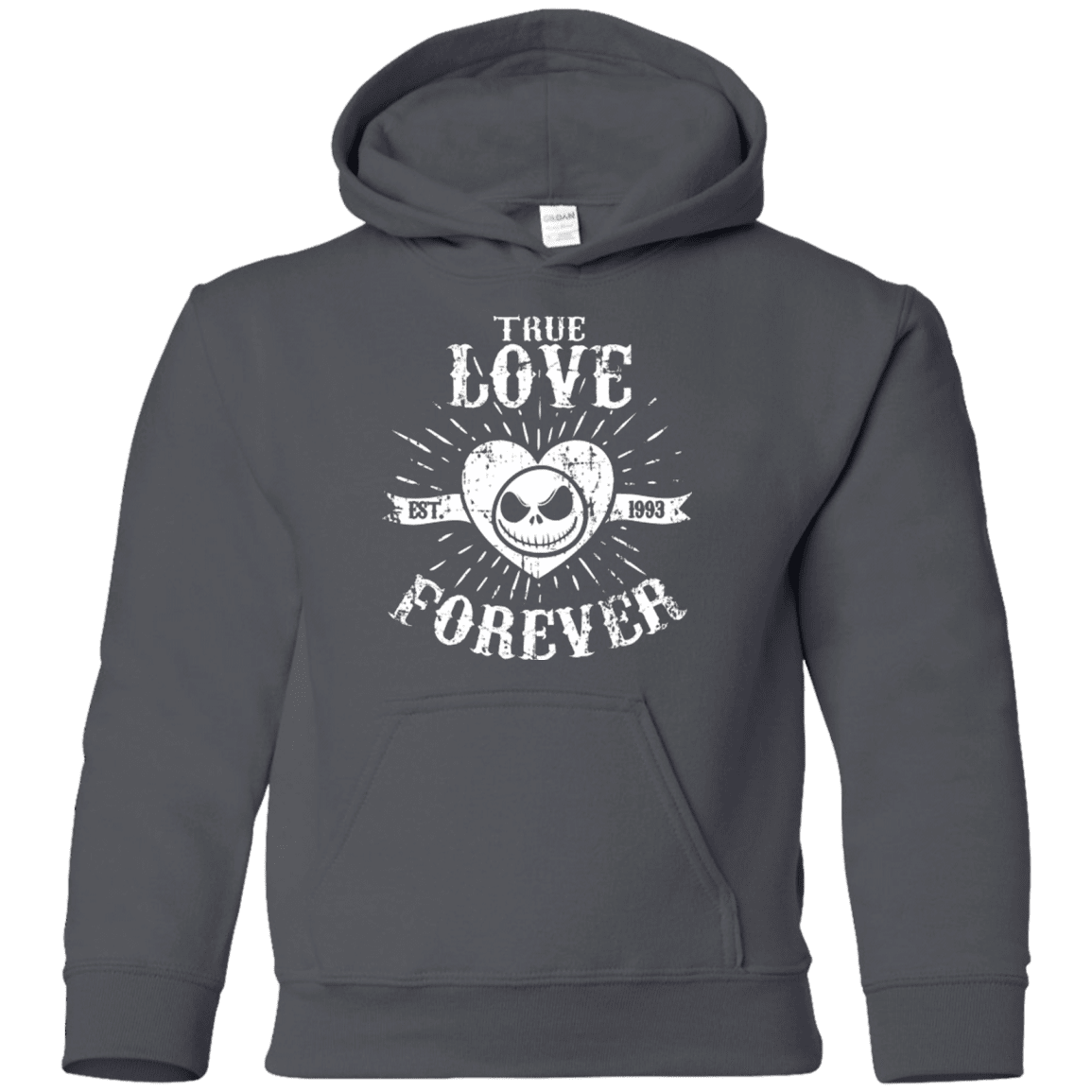 Sweatshirts Charcoal / YS True Love Forever Nightmare Youth Hoodie
