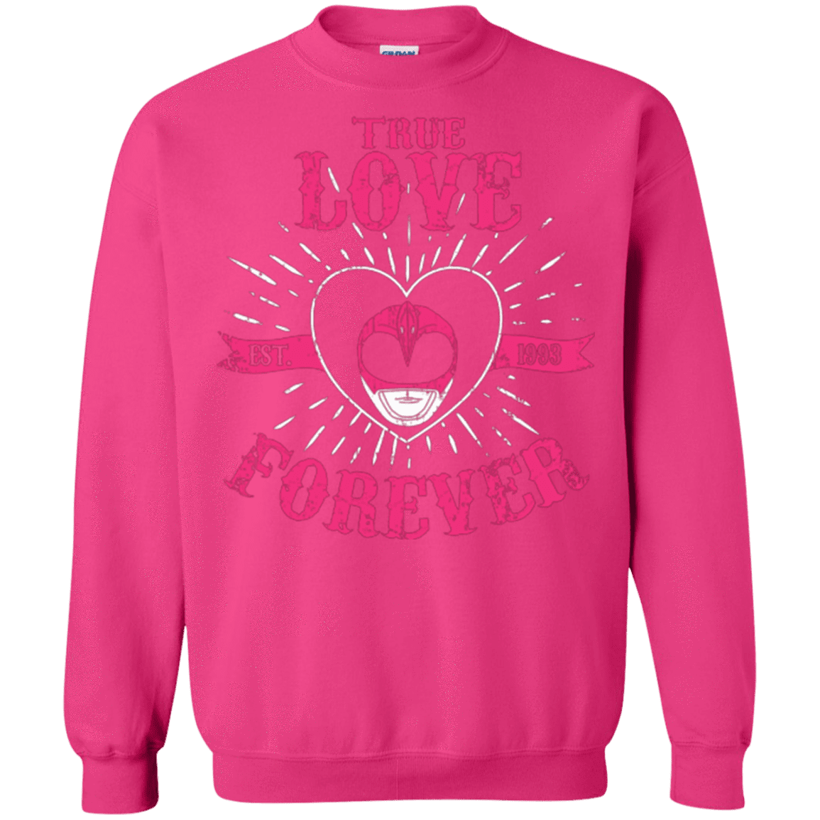 Sweatshirts Heliconia / Small True Love Forever Pink Crewneck Sweatshirt