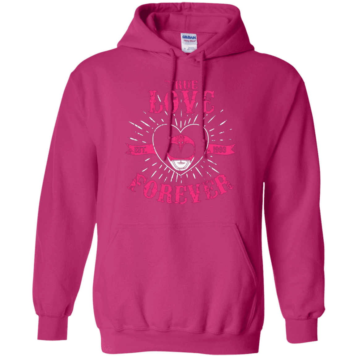Sweatshirts Heliconia / Small True Love Forever Pink Pullover Hoodie