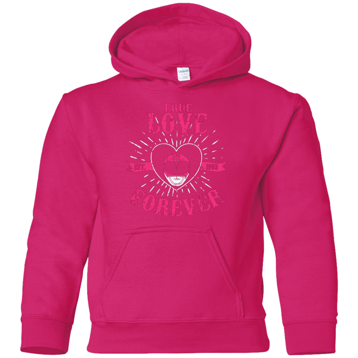 Sweatshirts Heliconia / YS True Love Forever Pink Youth Hoodie
