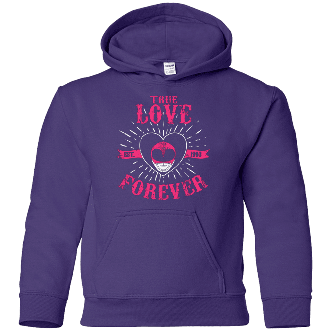 Sweatshirts Purple / YS True Love Forever Pink Youth Hoodie